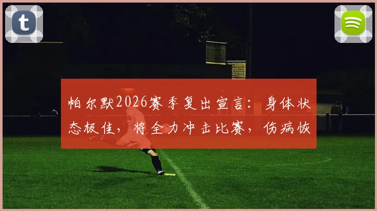 帕尔默2026赛季复出宣言:身体状态极佳,将全力冲击比赛,伤病恢复与赛场前景深度解读